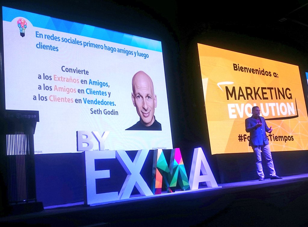 bithumano's tweet photo. .@JuanCMejiaLlano inicia su ponencia en #ForoLosTiempos #ExmaBO Convierte un Me Gusta en Cliente. https://t.co/FnJEbeq8OS