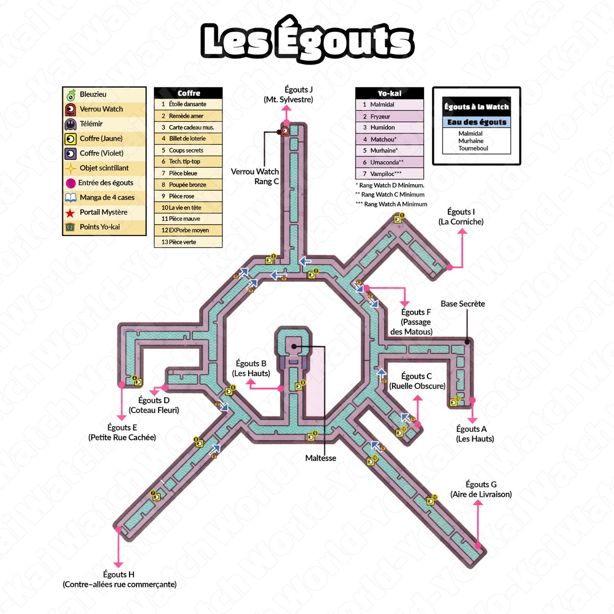 YokaiWatchFR's tweet photo. Quoi de mieux pour explorer les égouts de #YokaiWatch2Spectres que cette carte réalisée par @Yokai_Watch_Wd ?😎😇 https://t.co/sicv40N7tO