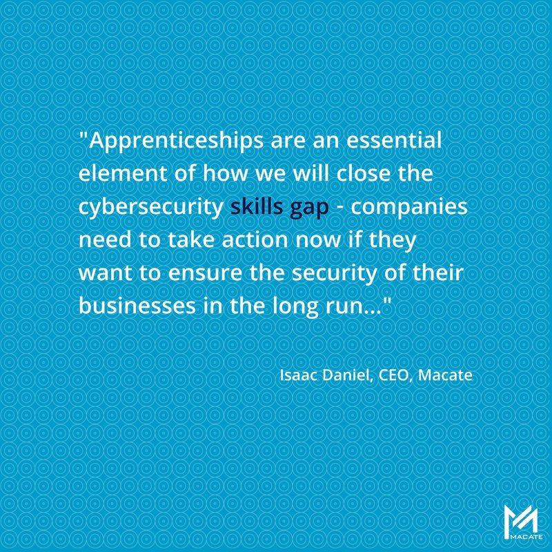 MacateGroup's tweet photo. Our CEO, Issac Daniels, talks about the importance of apprenticeships in closing the digital skills gap. https://t.co/zlCInD9AfH