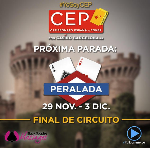 CEP_Poker's tweet photo. Final de circuito, todo se decidirá en el castillo @CasinoPeralada 📢🏆♠ #YoSoyCEP #CEPPeralada #CEP2017
+ info:
https://t.co/qx3pC9vD9U https://t.co/BgPjqgiUGC