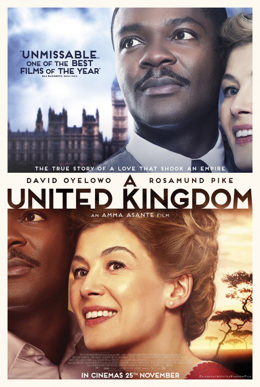 Catch a FREE screening of "A United Kingdom" today at Union South, 7pm! Catch this and other films as part of <a href="/UWInternational/">UW-Madison International Division</a> Education Week. ow.ly/mCR830gzrLG
