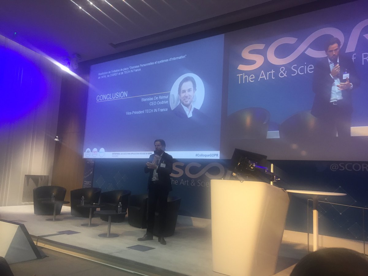 AnVigneron's tweet photo. #colloqueGDPR la confiance dans les données, un moteur de croissance @cigref @TECHINFrance @cnil @AssociationAFAI Inspirez-vous du livrable! https://t.co/UzoioAmqbG