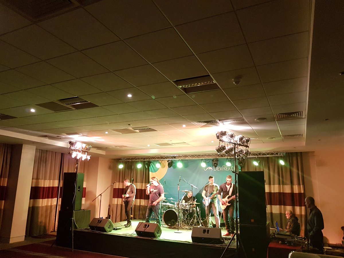 k_sasha's tweet photo. Closing party for #DevReach2017 .  #BTRband killing it! https://t.co/MtTduxnH2u