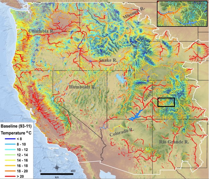 NorWeST stream temperature database &amp; high-resolution scenarios for the western U.S. paper was just published in Water Resources Research. It is available here at the NorWeST website with the database from >100 resource agencies fs.fed.us/rm/boise/AWAE/…