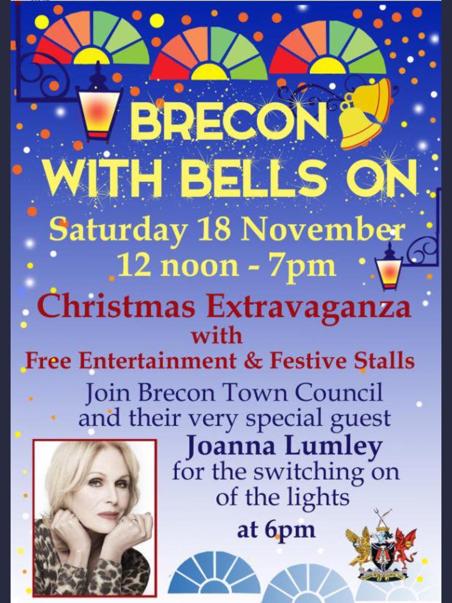 RRPowys's tweet photo. Saturday I will be in Brecon for the Christmas lights switch on by the gorgeous Joanna Lumley.I will be in the marquee by the guild hall with all my delicious cakes and some monthly specials to temp you even more with!🤶🏻🎅🏻⛄️🎄🎄@Ridic_Rich https://t.co/fb3BHrcL99