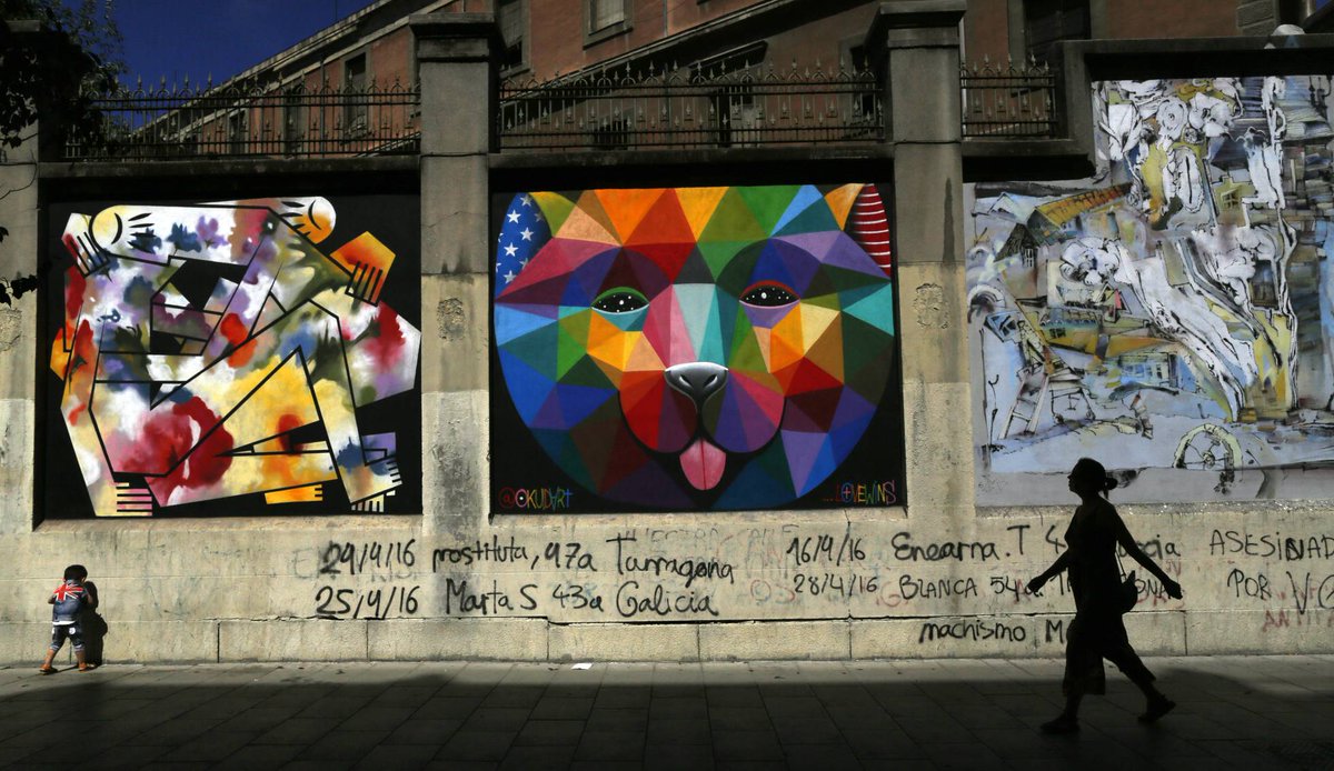 Me encanta! #Streetart Este fin de semana, del 16-18 nov se celebra #Intramuros una reflexión sobre la experiencia de #MurosTabacalera Talleres, ponencias... la presencia femenina en el mundo del #arteurbano 
coordinado por <a href="/MSAP_Madrid/">Madrid Street Art Pj</a> en <a href="/latabacalera/">La Tabacalera</a> bit.ly/2AFhcS0