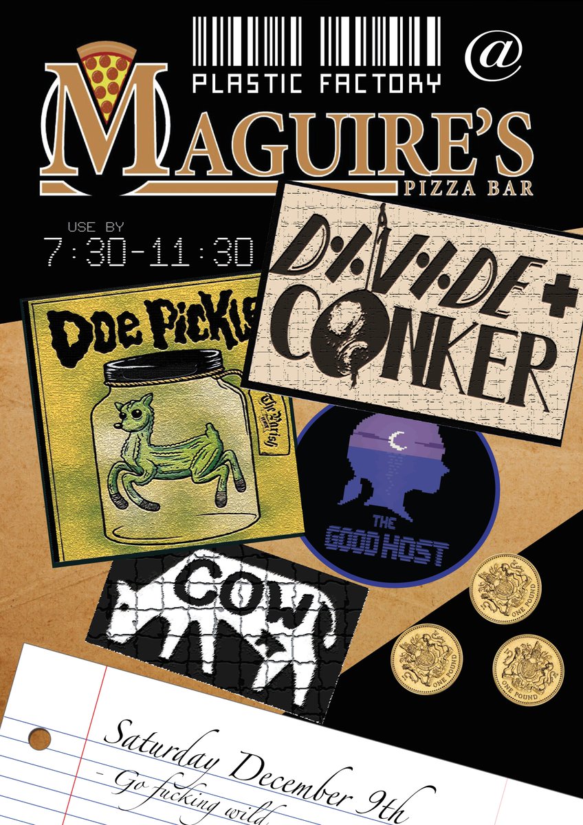 Party! Party! Party! Party! with <a href="/divideandconker/">Divide and Conker</a> + <a href="/TheGoodHostBand/">THE GOOD HOST</a> <a href="/MaguiresPizza/">Maguire's Pizza Bar</a> SAT DEC 9TH <a href="/LiverpoolBands/">Liverpool Bands</a> <a href="/valcolvin802/">Val</a> #plasticfactory #bluesforbooze #liverpoolmusic