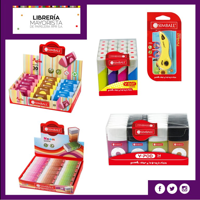 PapeleraRPR's tweet photo. Gomas de Borrar Simball
- Variedad de Modelos
- Diferentes Presentaciones
- Innovación
#PapeleraRPR #Escolar #Gomas #Papelera #LaPlata https://t.co/sr8NSLFFN9