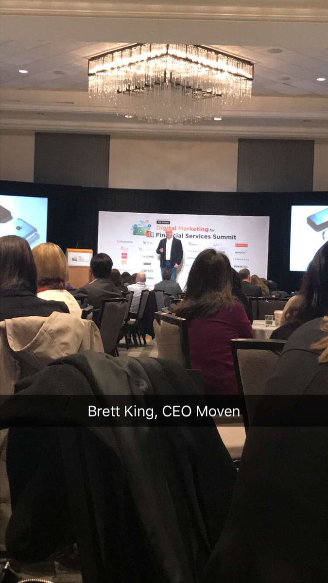 AndreaFinn's tweet photo. Nice job @BrettKing this morning at @DMFinancialServ #Bank4.0 #EmbeddedBanking #Takeoutthefriction https://t.co/RXcN9Z9Wr4