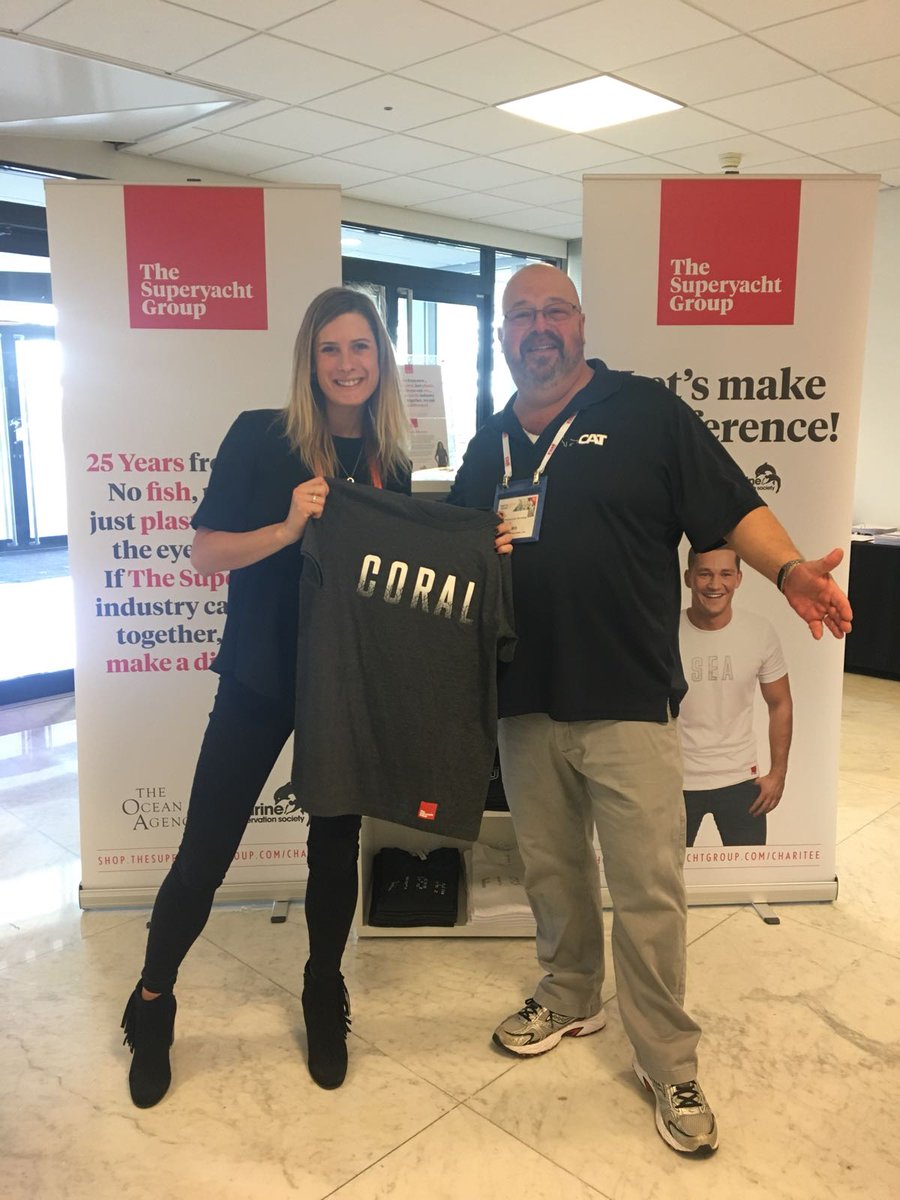 TSGCommercial's tweet photo. Thank you so much to Lou Sall from California Audio Technology for making a difference! #OceanChariTee #TheSuperyachtForum @SuperyachtEvent @Ocean_Agency @mcsuk https://t.co/qc1lfJ8SzY