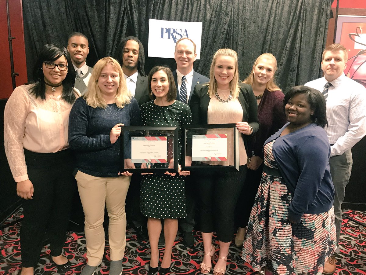 MaggiBarton's tweet photo. Proud to accept a @CentralPaPRSA Keystone Award for the student campaign category of behalf of my team. It’s great to see @millersvilleu PR students doing great things!! https://t.co/tqSdFiPVWa