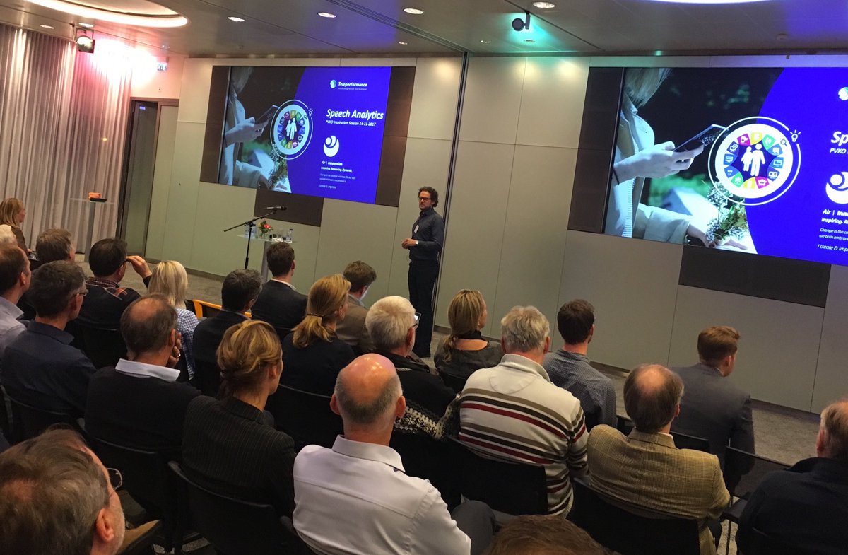 TPbenelux's tweet photo. Vervolg speech analytics maar nu in de plenaire sessie #innovatie #customercentricity #cx #analytics  #ai https://t.co/407TJoBPzI