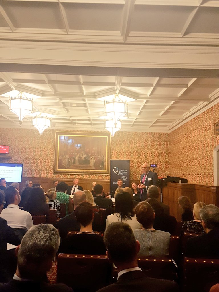 UKFinclusion's tweet photo. Final word from Commissioner @LaurieEdmans who drove this report. He points our that we have solved seemingly intractable problems before with NEST, Flood Re and basic bank accounts. Why not again? #FICInsurance https://t.co/4mkcPq8HbC