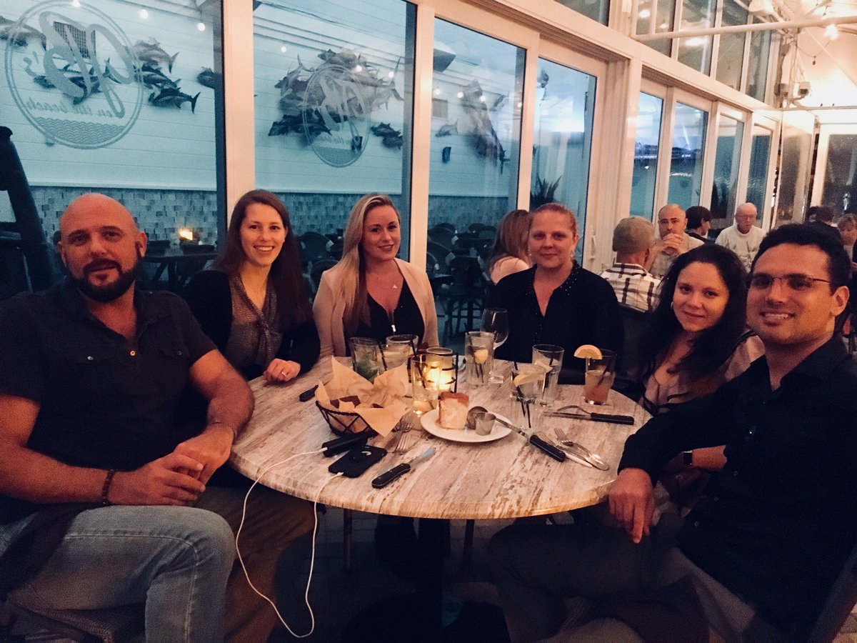 PublicRep's tweet photo. After a full day of product training with @yext, our team was able to kick back and enjoy some dinner at the beach. 

#ProductTraining #Yext #ReputationMatters #Customerreviews #Reviews #FireUpYourFans #PositiveReviews #GoogleMyBiz #PublicReputation https://t.co/Ypcy2i9b3z