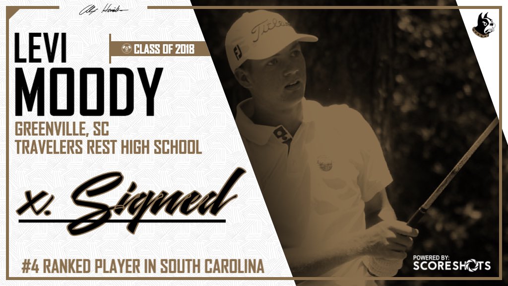 Welcome to the Wofford Men’s Golf Family! 

🖊 Levi Moody
📍 Greenville, SC
📚 Travelers Rest HS
