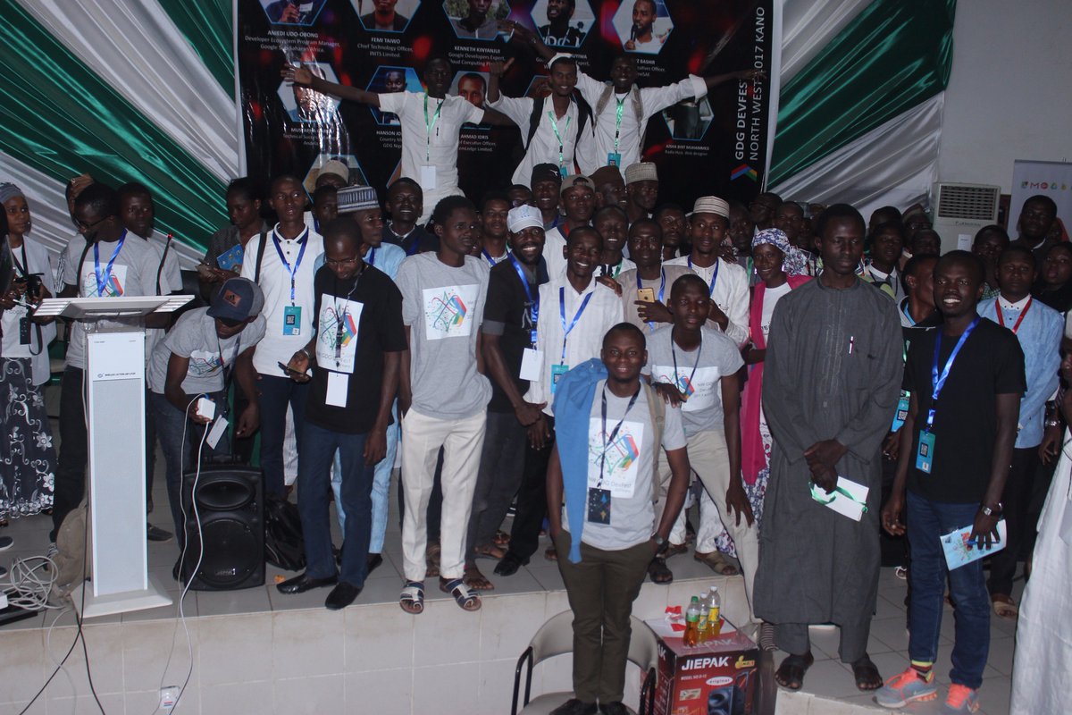 gdgkano's tweet photo. The largest Developers gathering in Northern Nigeria was a massive hit back to back. We thank all those who participated we hope to see more of you. #DevFestNW17 #DevFest17 #Kano https://t.co/K4MwEHEECN