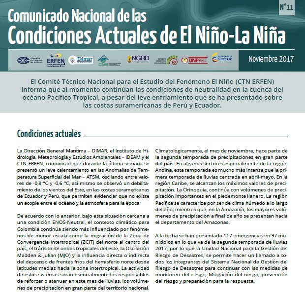 CCO-EL NIÑO ERFEN tweet media