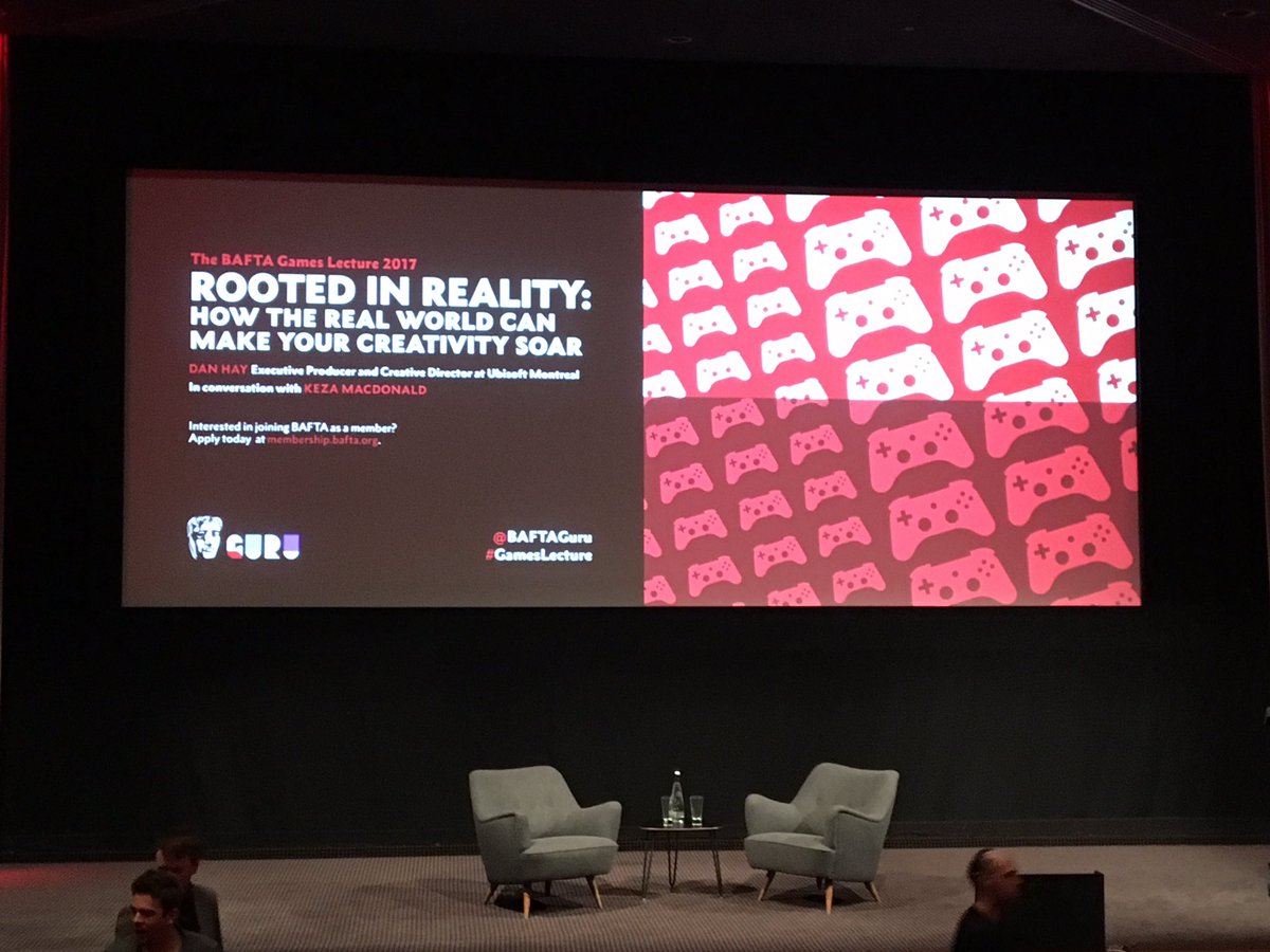 RichardReedVO's tweet photo. Looking forward to this one! @BAFTAGuru #gameslecture https://t.co/UlB7zvDJsN