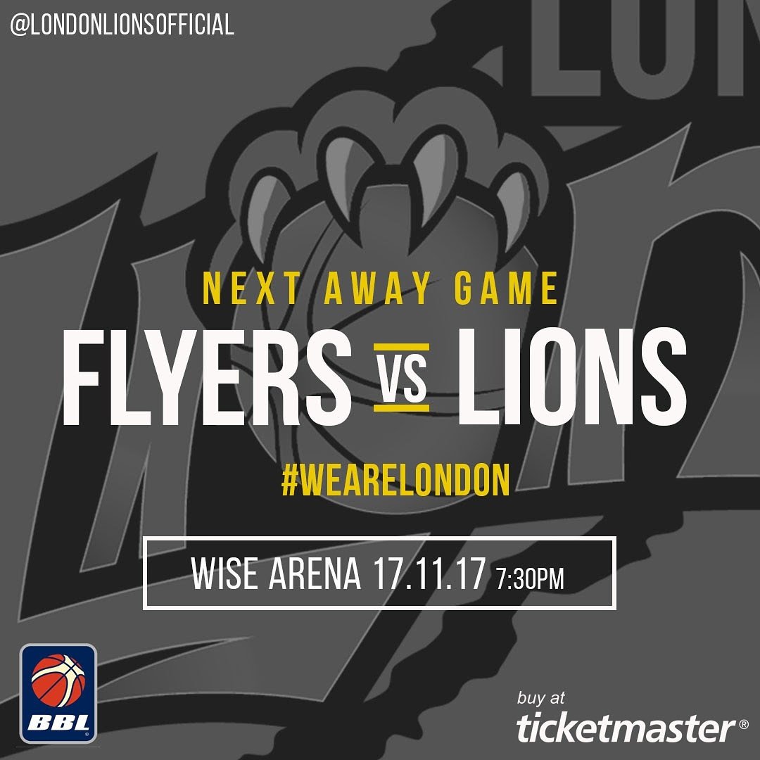 LondonLions's tweet photo. Road trip to @BristolFlyers this Friday. Join the Purple Army take on the Flyers!
#WeAreLondon #london #londonlions #bristolflyers #bbl #britishbasketball #hoopfix https://t.co/Jr8Pvzb9bE