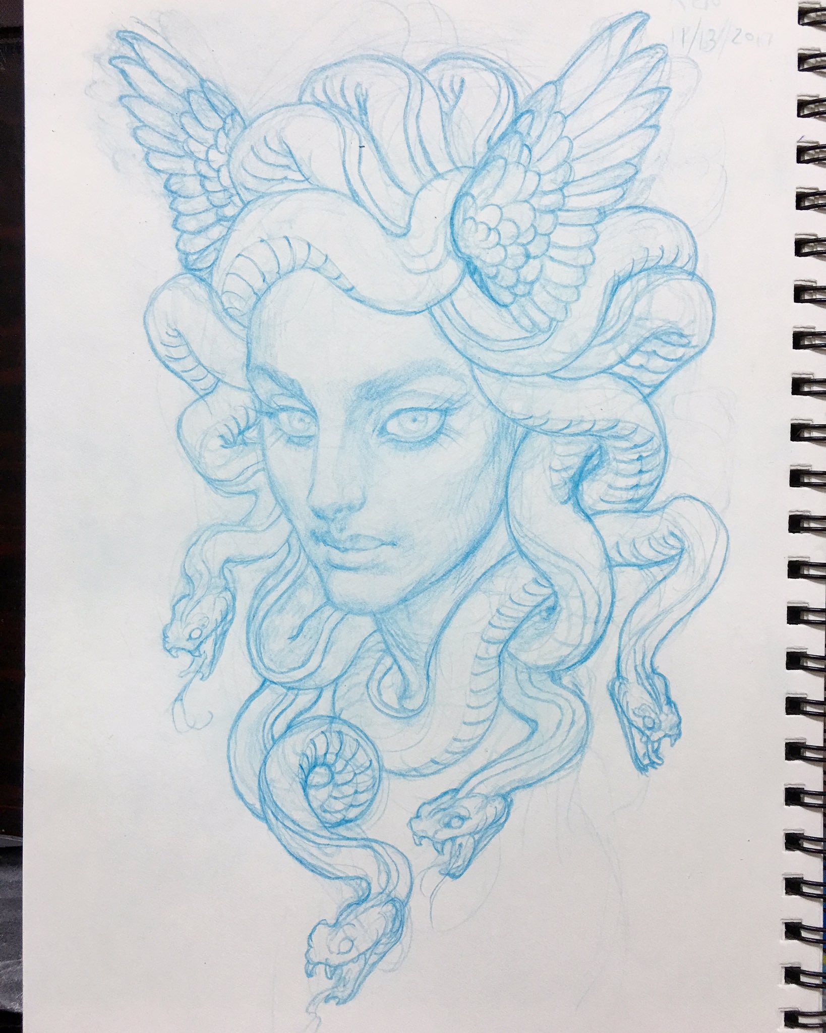 Medusa Sketch Tattoo - TATTOOGOTO