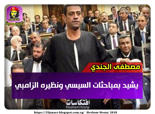 مصطفى الجندى  يشيد بمباحثات السيسي ونظيره الزامبي