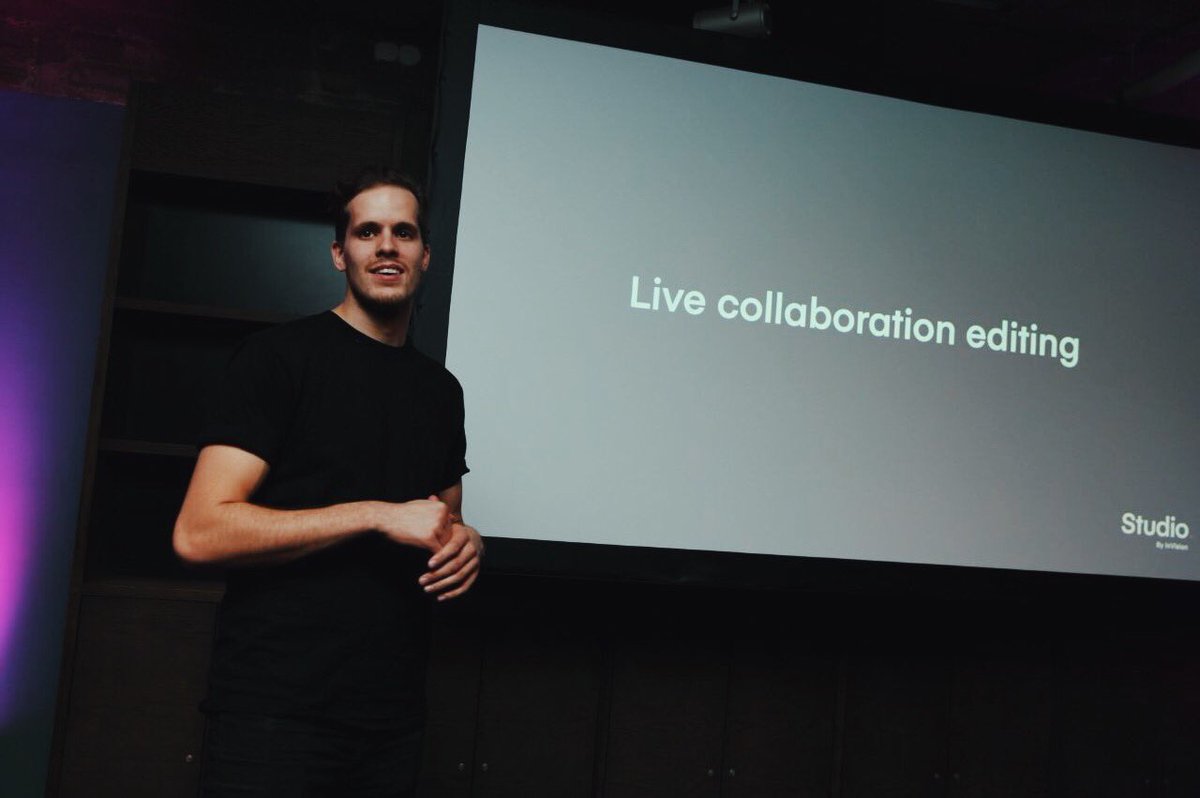 InVisionApp's tweet image. TWO more big reveals tonight at our #InVisionStudio Berlin event—Live Sync for Version Control *and* multiplayer editing! 🚀
