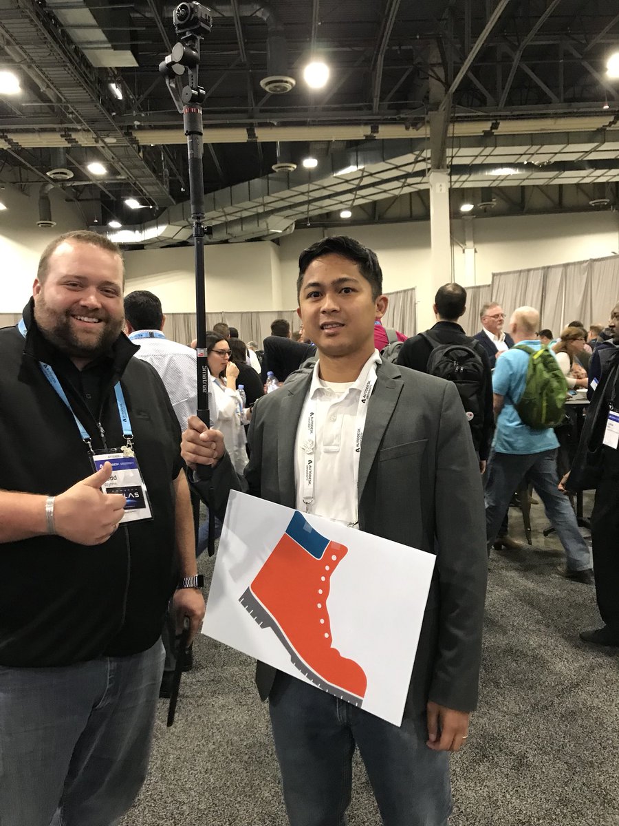 StructionSite's tweet photo. #FindTheBoot at #AU2017 and RT with a pic to be entered to win a #360camera #SS360 https://t.co/aXZHCtvUSL