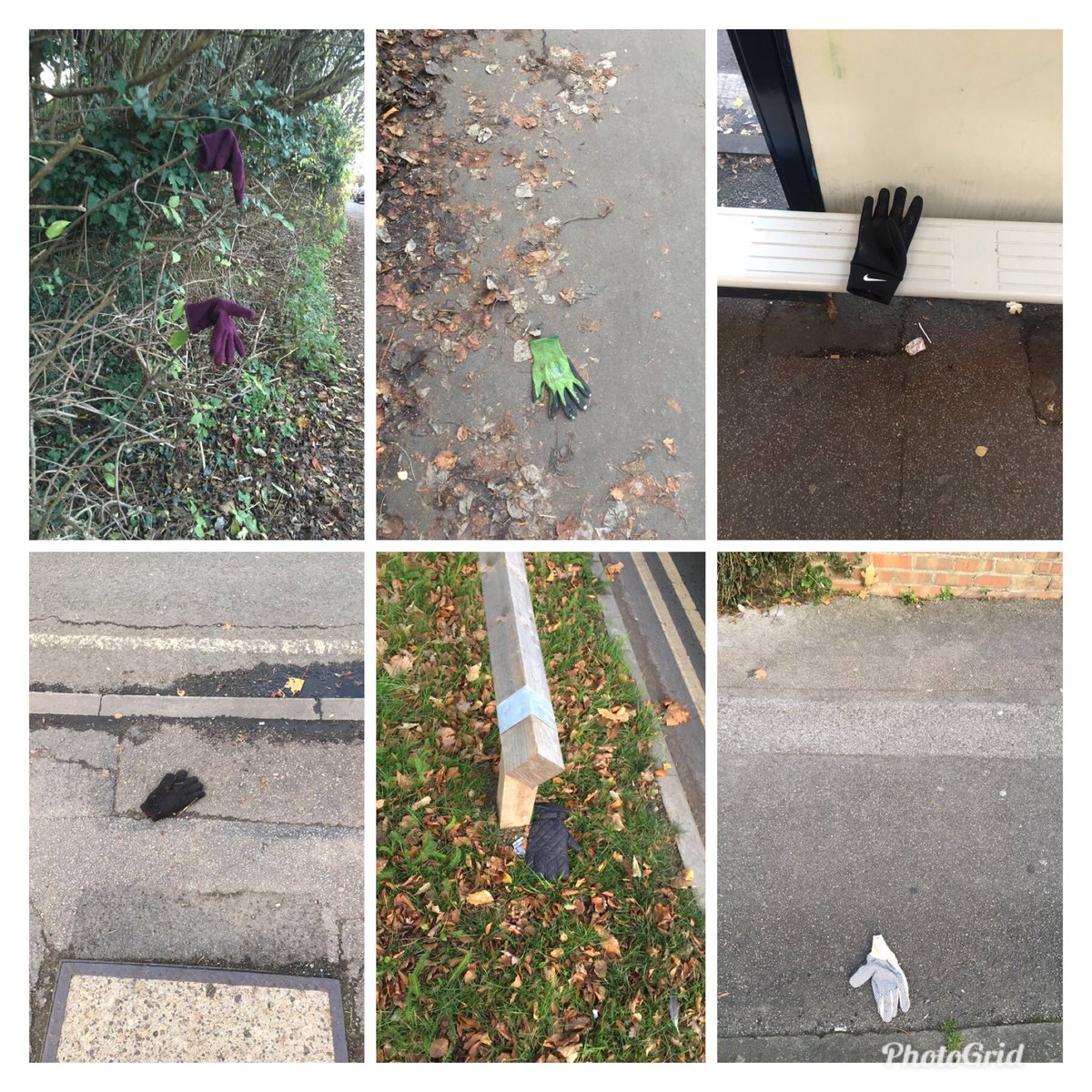 All these lonely gloves found between #Cowley and #summertown #oxford