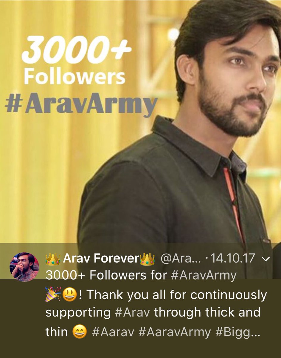 ContestantStudy's tweet image. Exactly a month later, another 1000+

Armies come and armies go.

But @AravArmy is the most consistent, sensible and exclusive #aravarmy aka #aravfamily ever!

The respect I got for you since the beginning hasn&apos;t changed till date @AravArmy. 

Proud of you. Way to go 👊🏼!