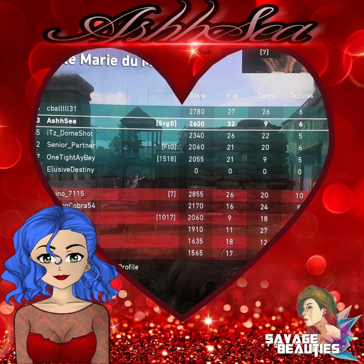 AshhSea going 32-9 😊