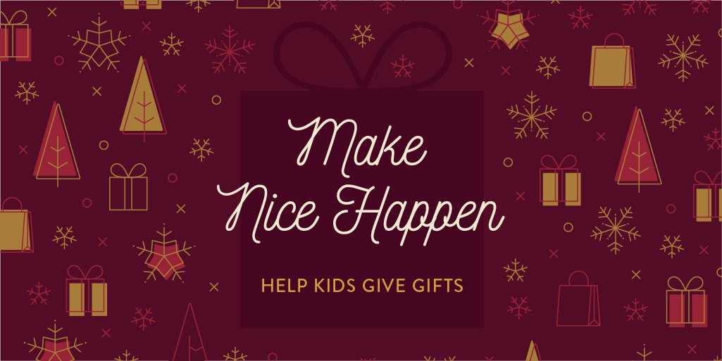 ThinkShiftInc's tweet photo. It's time to #makenicehappen again folks! We'll be partnering with local schools and organizations to help kids give gifts to their loved ones during the holiday season. Full details on how you can contribute can be found here: https://t.co/2pLJR1RHXI https://t.co/LDHH2HxUbe