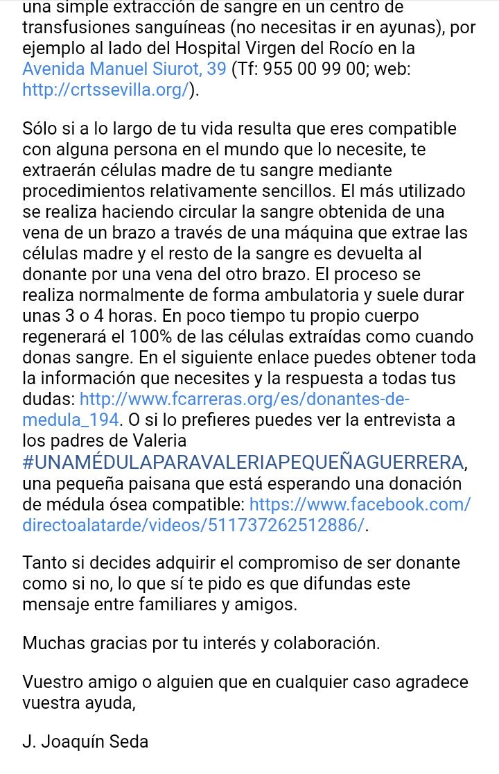 96_ramayo's tweet photo. Mi profesor necesita una médula. Estamos todos contigo Joaquín 💪
Porfavor difundid. https://t.co/cPsblhqnoE