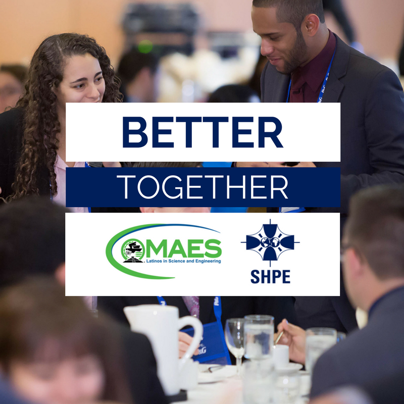SHPE's tweet photo. @SHPE and @MAES_National take steps to unify! On 11/4, the organizations jointly announced at the #SHPE2017 in Kansas City, MO that they recently entered merger talks and expect to come to an agreement in the coming months. Stay tuned for future updates! #BetterTogether https://t.co/Nznce4rdaa