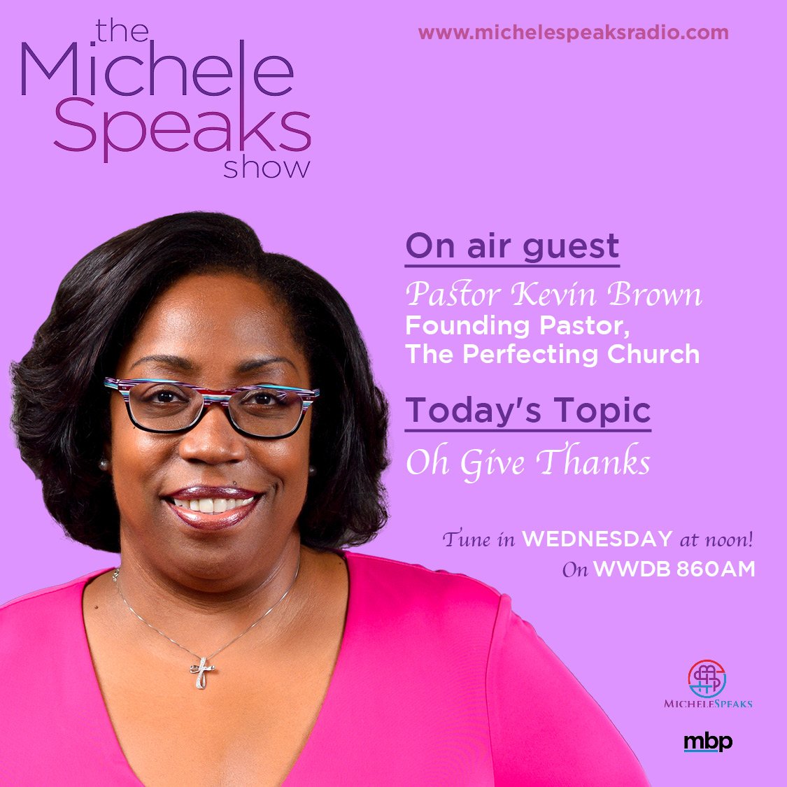 MSpeaksRadio's tweet photo. Tune in tomorrow at NOON on 860am for #MicheleSpeaksRadio w/ @MicheleSpeaks and special guest, @pastorkcbrown, Founding Pastor, @ThePerfecting. You don't want to miss this show! https://t.co/8z1CQ2Tdo8
