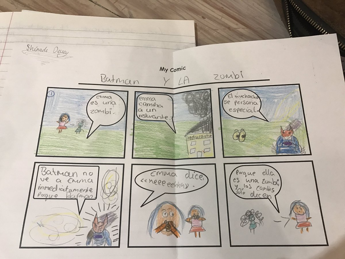 MA_mfl's tweet photo. @MerchantsAc how brilliant are these comics written By year 7! #BeProud https://t.co/7Da8h0rvJa
