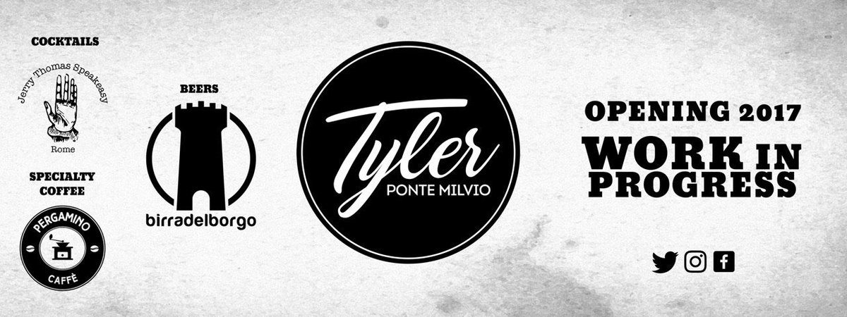 Iniziare una nuova avventura significa anche scegliere i giusti compagni di viaggio, e #tylerpontemilvio inizia il suo percorso con queste partnership 🤗

<a href="/BirraDelBorgo/">Birra del Borgo</a> 🍺
@JerryThomasProject🍸
<a href="/Pergamino/">daniel cortes</a> ☕️

La squadra è al completo 😈

#tyler #pontemilvio #roma ❤️