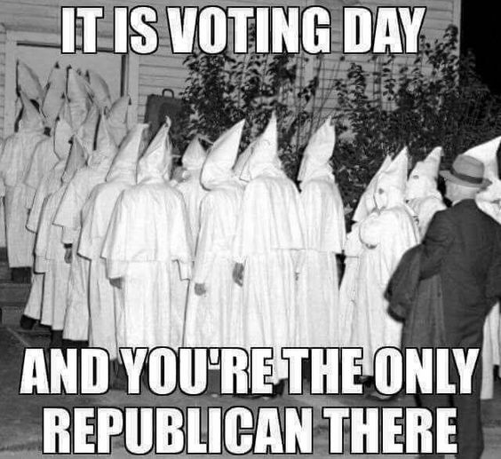SandraXFreedom's tweet photo. Its voting day and you are the only Republican there

#MAGA
#Trump
#resist
#antifa https://t.co/sCkp8yHwzE