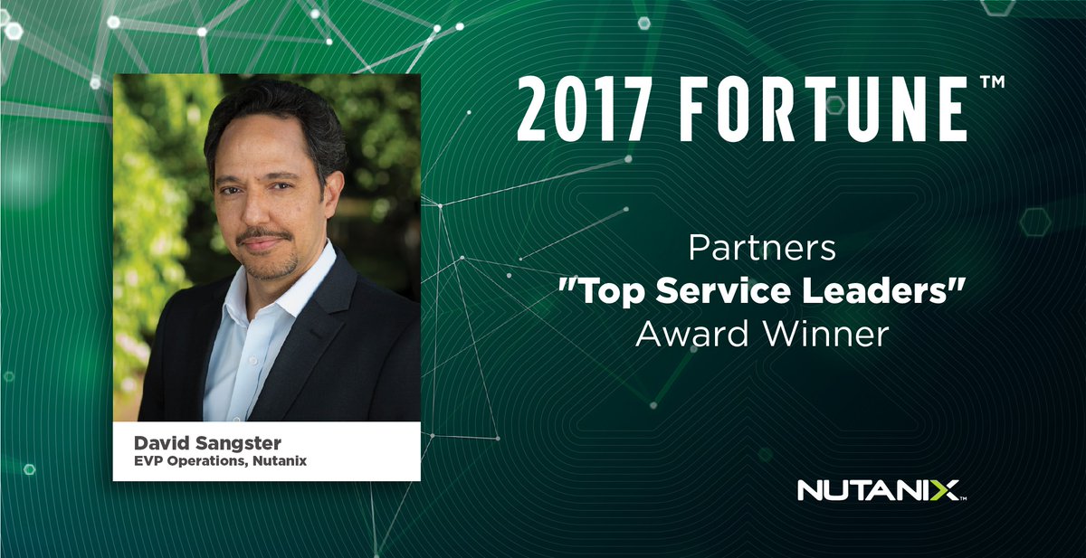Congrats to our own David Sangster, who was recently honored by <a href="/FortuneMagazine/">FORTUNE</a> for delivering excellent customer experiences. for.tn/2mp56um.