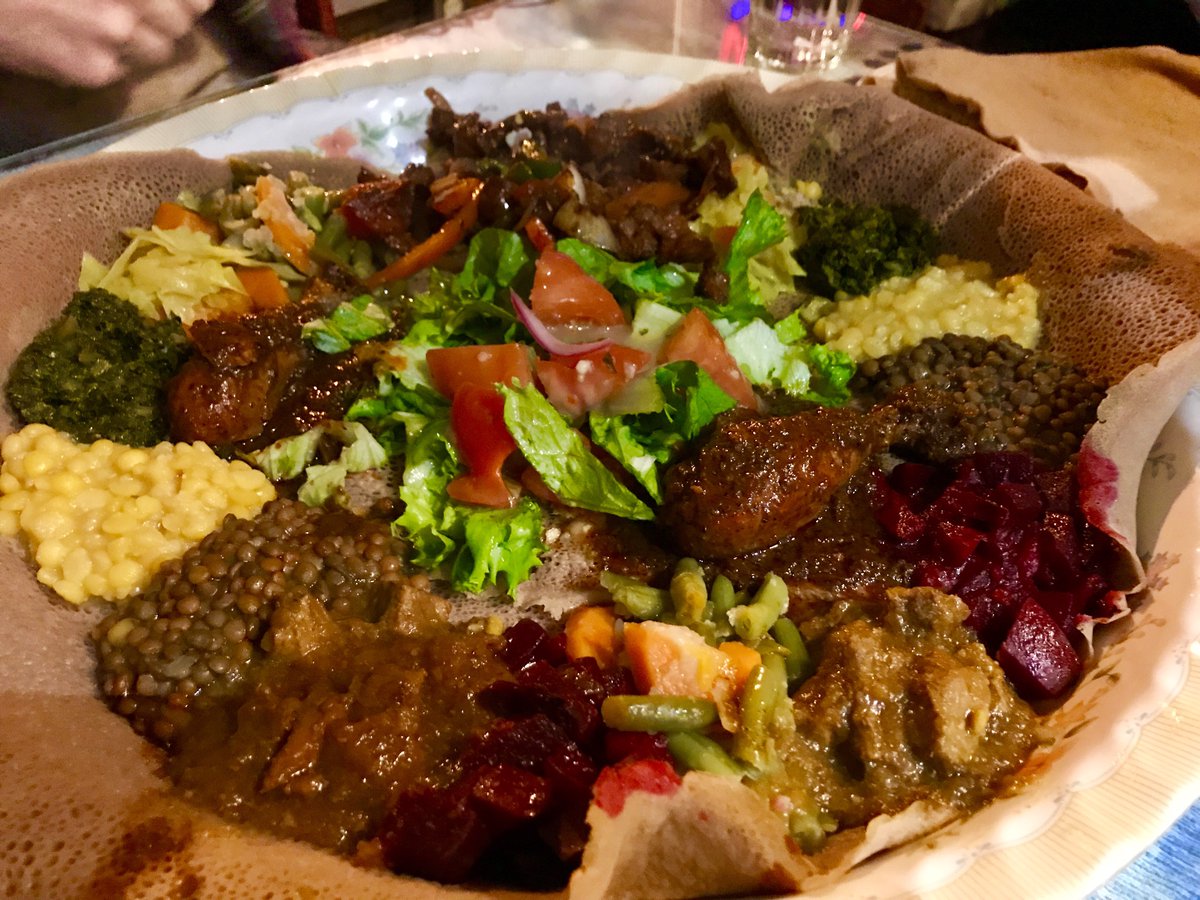 First time eating Ethiopian at <a href="/LalibelaToronto/">Lalibela Restaurant</a>.  Tasty namesake platter but service was slow from start to finish. 6/10 <a href="/EatTweetReview/">Eat. Tweet. Review.</a>