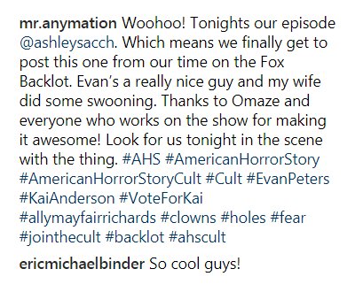 EvanPBrazil's tweet photo. E aqui estão os vencedores!
Além de conhecer o elenco e almoçar com Evan Peters, o casal (Matt e Ashley) participou do último episódio de #AHSCult. O grande final da temporada vai ao ar hoje nos Estados Unidos e amanhã, à 00:00, no FX Brasil. https://t.co/LeLedL656c