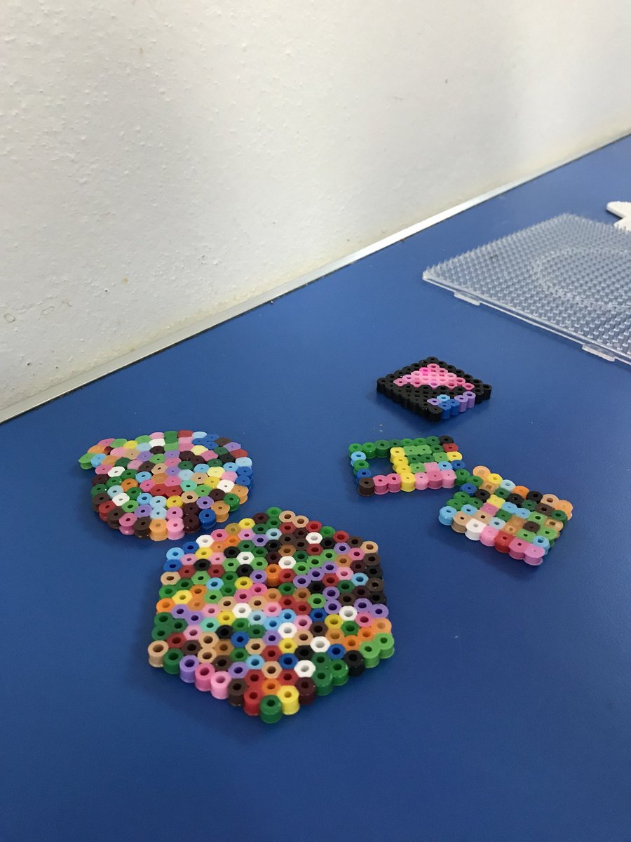 StNewlynPTA's tweet photo. Craft club number three went down a storm. Lots of Hama bead creations and lots of bead bracelets. Suncatchers next week. https://t.co/VVMbDylXmh