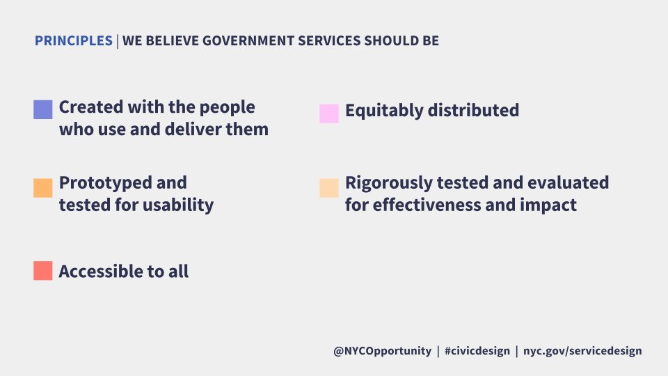 Our Service Design Principles anchor how we create services for NYC #civicdesign civicservicedesign.com/service-design…
<a href="/NYCOpportunity/">NYC Opportunity</a> @citi @nycmayorsfund