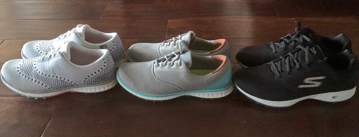 New golf shoes from @SkechersGOGOLF !! Love them! 💕