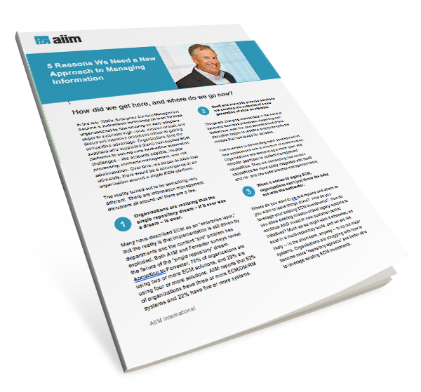 Systemware's tweet photo. #ECM - How did we get here, and where do we go now? Check out our latest #QuickTip from industry expert @jmancini77 - 5 Reasons We Need a New Approach to Managing #Information via https://t.co/h3qFzALUAy #ECM #InfoMgmt #Legacy #cloud https://t.co/uxthdHpxS1