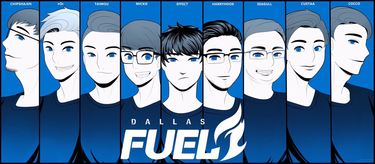 dallas fuel on twitter burnblue art credit seiun904