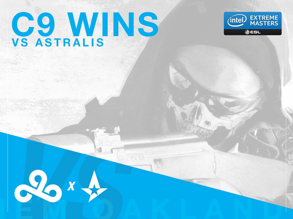 Cloud9's tweet photo. #C9CSGO defeat @astralisgg 16-6 on Train in the Group Stage of #IEMOakland #C9WIN https://t.co/KS2ZGwC9S8
