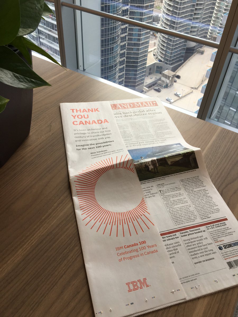 KPDougherty's tweet photo. Fantastic article insert in today's @GlobeandMail on how @SunLifeCA is transforming and #innovating with @IBMCanada to drive solutions that matter to our Clients https://t.co/THlGdJLqbz