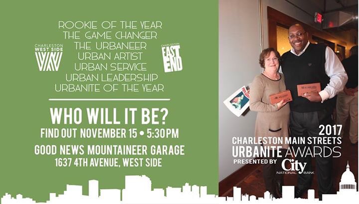 Join us tomorrow at Good News Mtnr Garage at 5:30 pm for the 2nd Annual Urbanite Awards! #CWV #Urbanite
