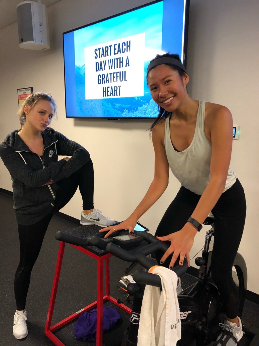 nat_dilly's tweet photo. Come get ya SWEAT on with KB every Monday at 5:15pm for an awesome cycle class!! #icantfeelmylegs #butiloveit @jmurecgroupex https://t.co/jOxcrOuZZU