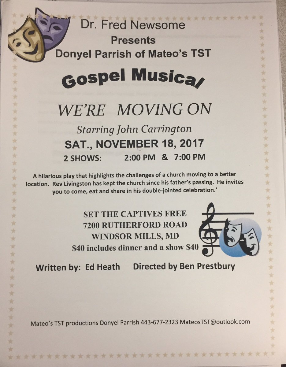 gospelnpsalm's tweet photo. Thnx 2 What I learned thru @DavidETalbert #Actors workshop #ImHavinFun investing in my dreams doing what I❤ Sat on my skills 1yr &amp; then aha moment. lol A movie &amp; 3 Plays later Nov 18th Im Momma in #We'reMovinOn #musical Directed by #BenPrestbury https://t.co/AGdlNZwA0o